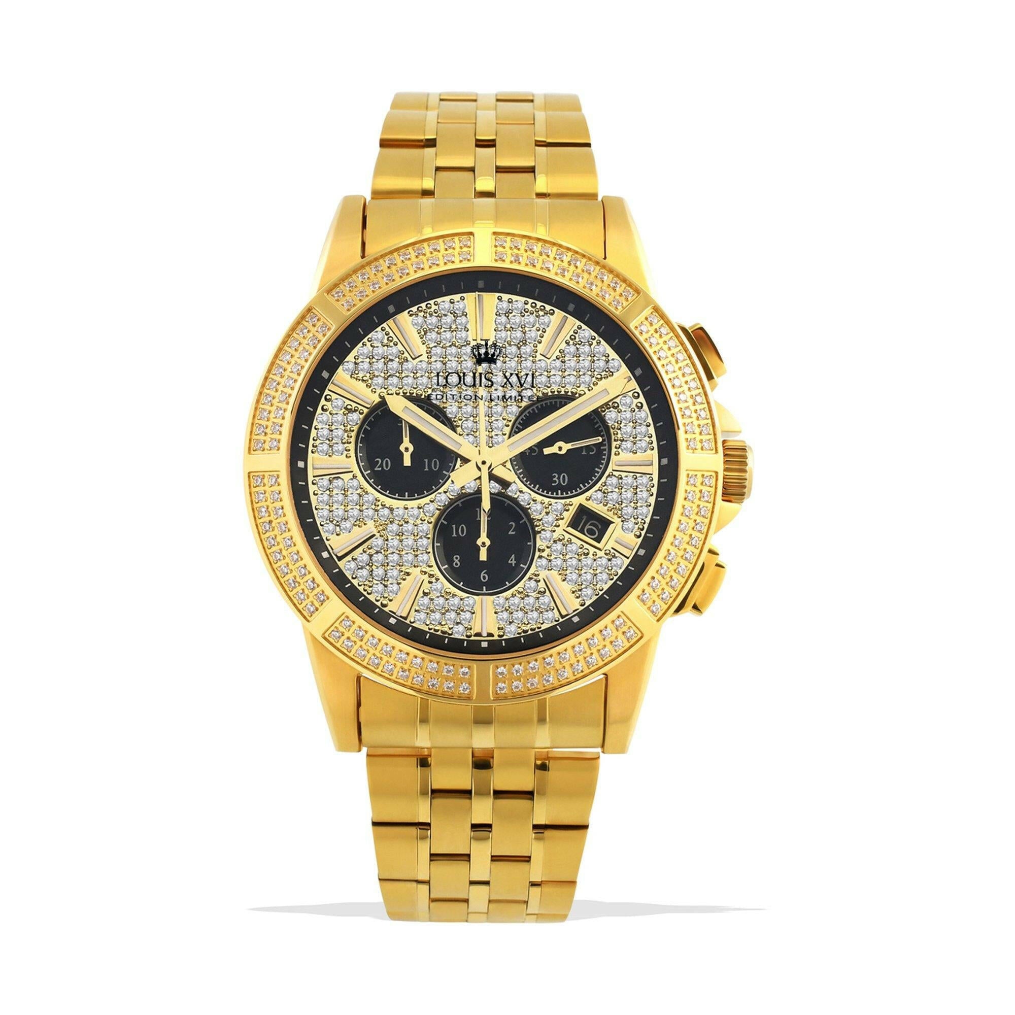 LOUIS XVI Majesté Iced Out Chronograph Uhr - MegaGIZZ WATCH