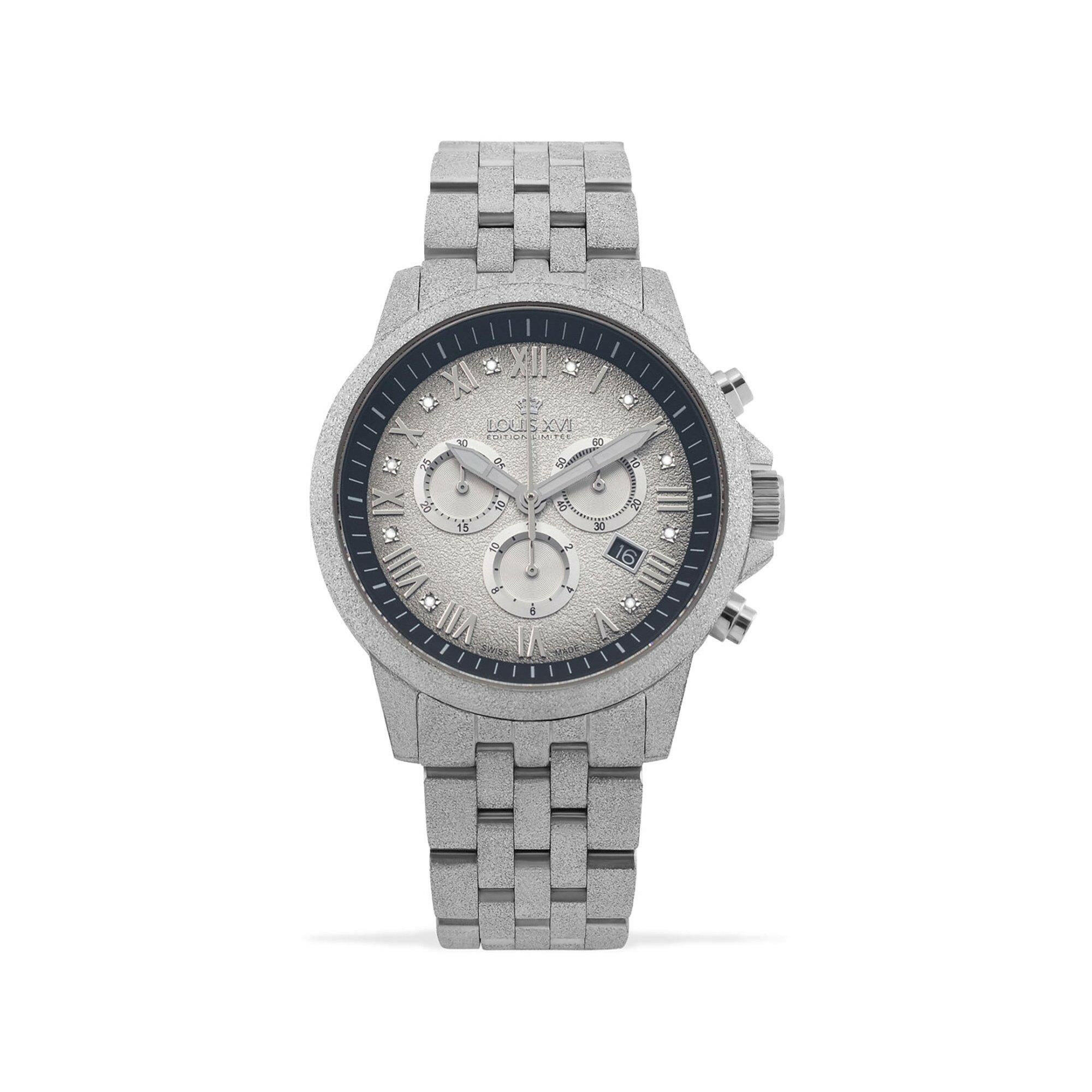 LOUIS XVI Aramis Frosted Chronograph Uhr - MegaGIZZ WATCH