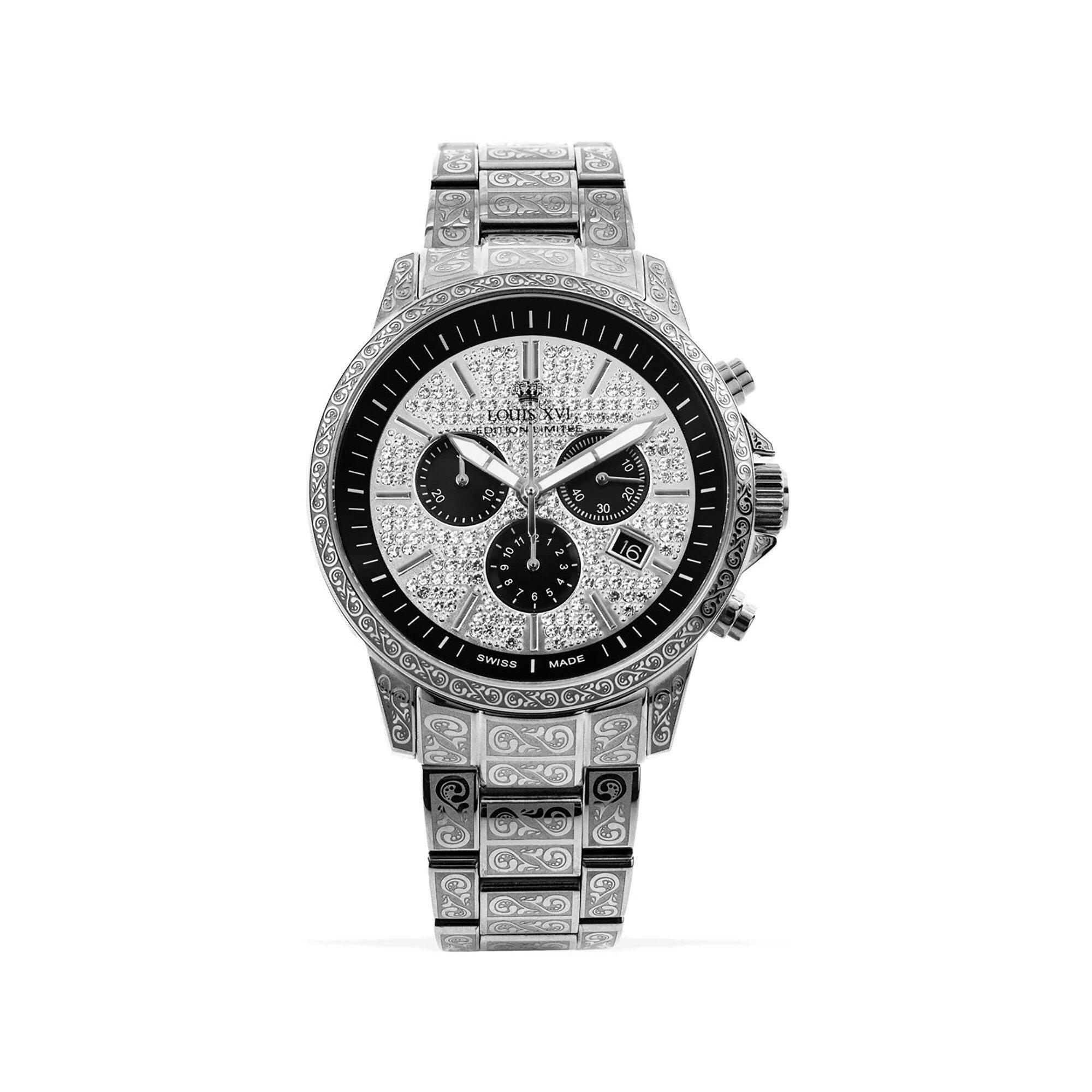 LOUIS XVI Palais Royale Iced Chronograph Uhr - MegaGIZZ WATCH