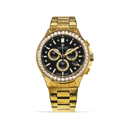 LOUIS XVI Le Monarque Royale Iced Chronograph Uhr - MegaGIZZ WATCH