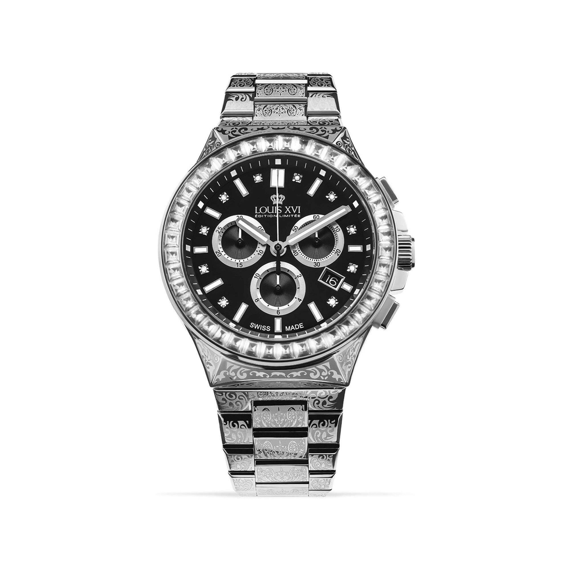 LOUIS XVI Le Monarque Royale Iced Chronograph Uhr - MegaGIZZ WATCH