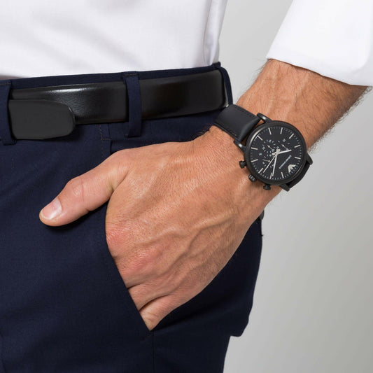 EMPORIO ARMANI Luigi Noir 46mm - MegaGIZZ WATCH