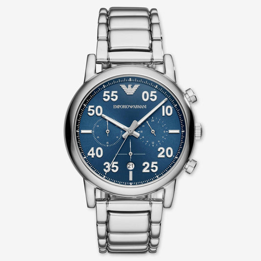 EMPORIO ARMANI Luigi *COULEUR ARGENT 43MM - MegaGIZZ WATCH