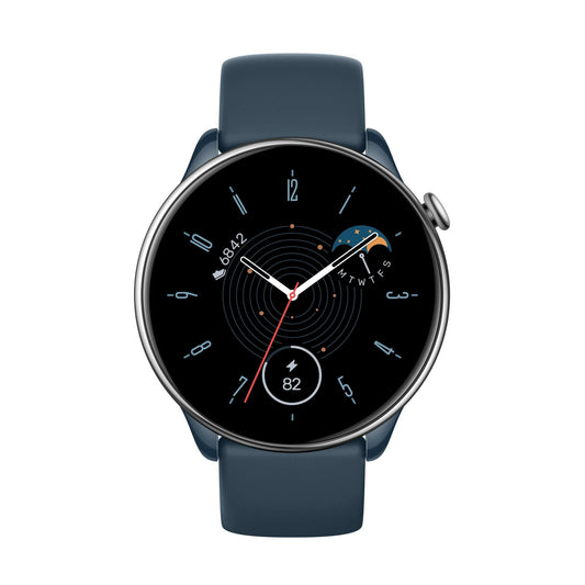 GTR Mini 3,25 cm (1.28") AMOLED 42 mm Digital 416 x 416 Pixel Touchscreen Blau, Silber GPS - MegaGIZZ WATCH
